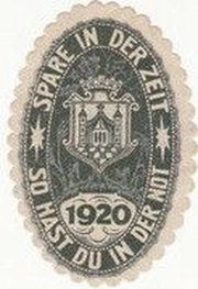 10 Pfennig Bezirkssparkasse, Germany, 1920 reverse image