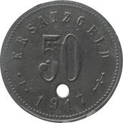 50 Pfennig - Miesbach, Germany, 1917 reverse image