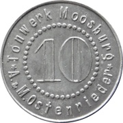 10 Pfennig - Moosburg Tonwerk A and M Ostenrieder obverse image