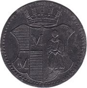 1 Pfennig - Münchberg, Germany, 1918 reverse image