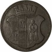 50 Pfennig - Münchberg, Germany, 1918 reverse image