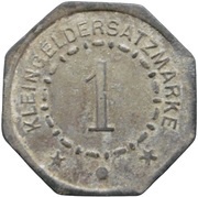 1 Pfennig - München Rapp Motorenwerke, Germany,  reverse image