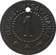 1 Pfennig - München Otto Perutz Trockenplattenfabrik, Germany,  reverse image