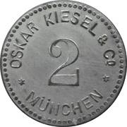 2 Pfennig - München Oskar Kiesel and Cº obverse image