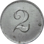 2 Pfennig - München Oskar Kiesel and Cº, Germany,  reverse image