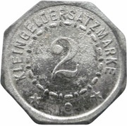 2 Pfennig - München Rapp Motorenwerke, Germany,  reverse image