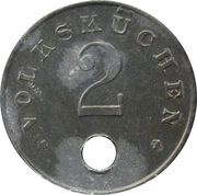 2 Pfennig - München Volksküchen, Germany,  reverse image