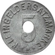 5 Pfennig - München BMW, Germany,  reverse image