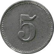 5 Pfennig - München R. Oldenbourg, Germany,  reverse image