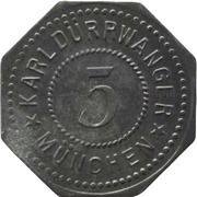 5 Pfennig - München Karl Dürrwanger obverse image