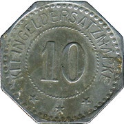 10 Pfennig - München Artillerie Werkstätten, Germany,  reverse image