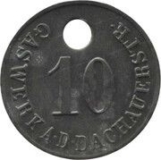 10 Pfennig - München Gaswerk A.D.Dachauerstr. obverse image