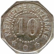 10 Pfennig - München Rapp Motorenwerke, Germany,  reverse image