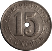 15 Pfennig - München obverse image