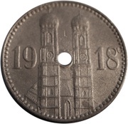 15 Pfennig - München, Germany, 1918 reverse image