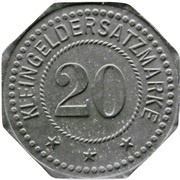 20 Pfennig - München E.Mühlthaler Kunstdruckerei A.-G., Germany,  reverse image