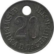 20 Pfennig - München Gaswerk A.D.Dachauerstr. obverse image