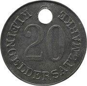 20 Pfennig - München Gaswerk A.D.Dachauerstr., Germany,  reverse image