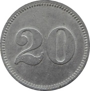 20 Pfennig - München Oskar Kiesel and Cº reverse image