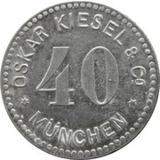 40 Pfennig - München Oskar Kiesel and Cº obverse image