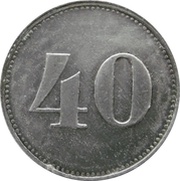 40 Pfennig - München Oskar Kiesel and Cº, Germany,  reverse image