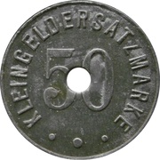 50 Pfennig - München BMW, Germany,  reverse image
