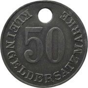 50 Pfennig - München Gaswerk A.D.Dachauerstr, Germany,  reverse image