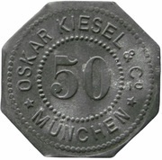 50 Pfennig - München Oskar Kiesel and Cº obverse image