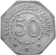 50 Pfennig - München Rapp Motorenwerke, Germany,  reverse image