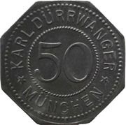 50 Pfennig - München Karl Dürrwanger obverse image