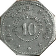 10 Pfennig - München Karl Stöhr, Baugeschäft obverse image