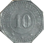 10 Pfennig - München Karl Stöhr, Baugeschäft, Germany,  reverse image