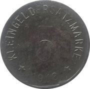 5 Pfennig - Naila, Germany, 1918 reverse image