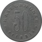 50 Pfennig - Neu-Ulm, Germany, 1917 reverse image
