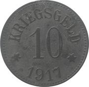 10 Pfennig - Neustadt an der Aisch, Germany, 1917 reverse image