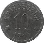 10 Pfennig - Neustadt an der Aisch, Germany, 1917 reverse image