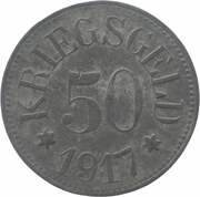 50 Pfennig - Neustadt an der Aisch, Germany, 1917 reverse image
