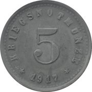 5 Pfennig - Nittenau, Germany, 1917 reverse image