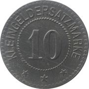 10 Pfennig - Nordhalben, Germany,  reverse image