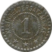 1 Pfennig - Nürnberg Milchzentrale, Germany,  reverse image