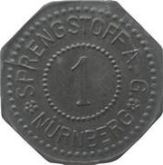 1 Pfennig - Nürnberg Sprengstoff A.G. obverse image