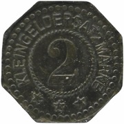 2 Pfennig - Nürnberg Rud. Chillingworth A.G., Germany,  reverse image