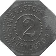2 Pfennig - Nürnberg Sprengstoff A.G. obverse image