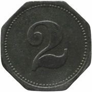 2 Pfennig - Nürnberg Triumph Werke Aktiengesellschaft, Germany,  reverse image