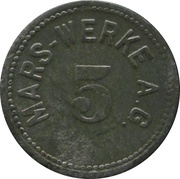5 Pfennig - Nürnberg Mars Werke A.G. obverse image