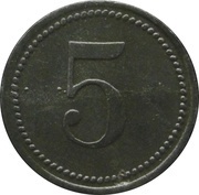 5 Pfennig - Nürnberg Mars Werke A.G., Germany,  reverse image