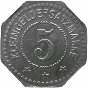 5 Pfennig - Nürnberg Rud. Chillingworth A.G., Germany,  reverse image