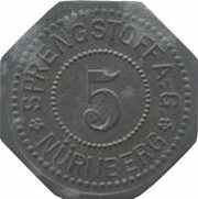 5 Pfennig - Nürnberg Sprengstoff A.G. obverse image