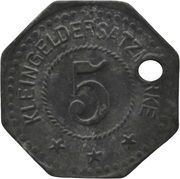 5 Pfennig - Nürnberg A. Herbst and M. Ostertag Baugeschäft, Germany,  reverse image