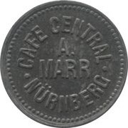 5 Pfennig - Nürnberg Cafe Central A. Marr obverse image
